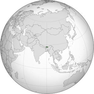 Bhutan (orthographic projection).svg