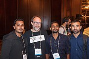 Maithili Wikimedians With Jimmy Wales