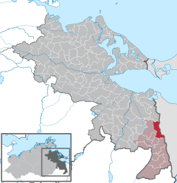 Läget för kommunen Blankensee i Landkreis Vorpommern-Greifswald