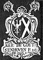 Blason original de l'abbé Gérard van Goetsenhoven