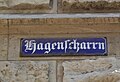 Hagenscharrn — Straßenschild/Street sign