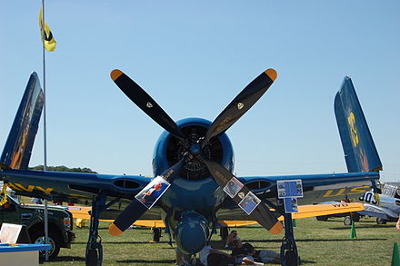 A fully restored Bearcat in Blue Angels colors; seen at EAA AirVenture 2011