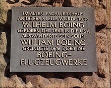 Gedenktafel für Wilhelm Böing in Hagen-Hohenlimburg