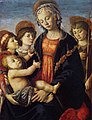 Sandro Botticelli, Madonna col Bambino, san Giovannino e due angeli, 1468-1470 c.
