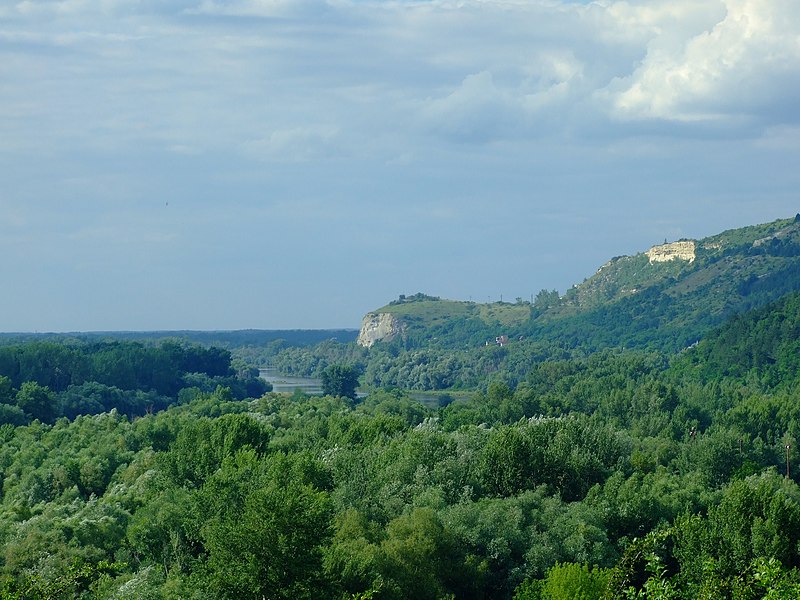 File:Bratislava, Devín, pohled na nivy řeky Moravy z hradu.jpg