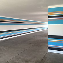 Bolt of Colour, 2017-2019. Installation view, Chinati Foundation, Marfa, Texas Bridget-riley-bolt-of-colour-1-chinati-foundatin-marfa-texas.jpg