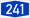 Bundesautobahn 241 number.svg