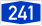 Bundesautobahn 241 number.svg