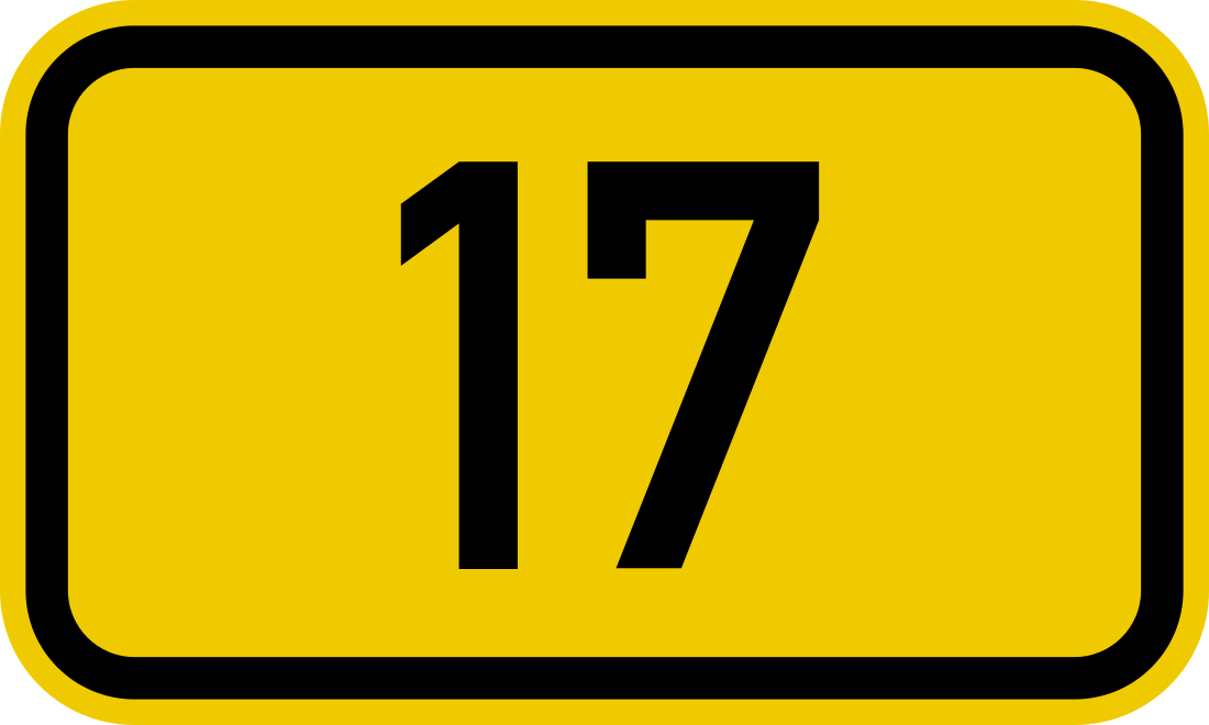 File:Bundesstraße 17 number.svg