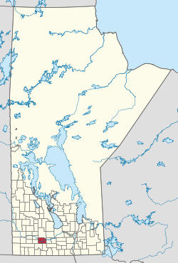 Lokasi Glenboro – Selatan Cemara di Manitoba