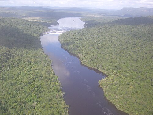 Aerial view of Canaima National Park