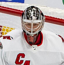 Carolina Hurricanes at Seattle Kraken - October 17, 2022 - Frederik Andersen (52437474522) (cropped).jpg