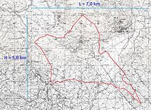 Cartina 1:25000 del territorio comunale