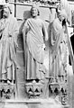 Cathédrale Notre-Dame - Portail sud de la façade ouest. Ebrasement gauche - Statues de David, de Salomon et de saint Rémi évêque - Reims - Médiathèque de l'architecture et du patrimoine - APMH00016932.jpg