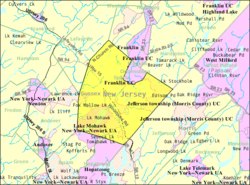 Census Bureau map of Sparta Township, New Jersey