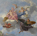 Le plafond du salon de l'Abondance au château de Versailles