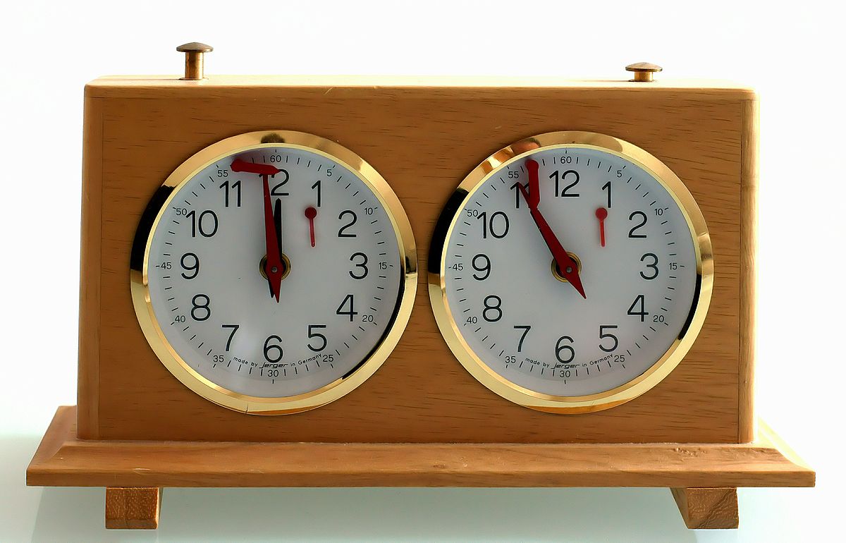 Timer orologio scacchi, quarzo analogico conteggio separato tempo timer  analogico