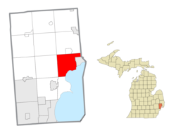 Location within Macomb County