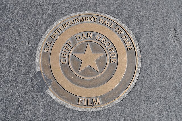 Dan George's B.C. Entertainment Hall of Fame star on Granville Street, Vancouver, BC