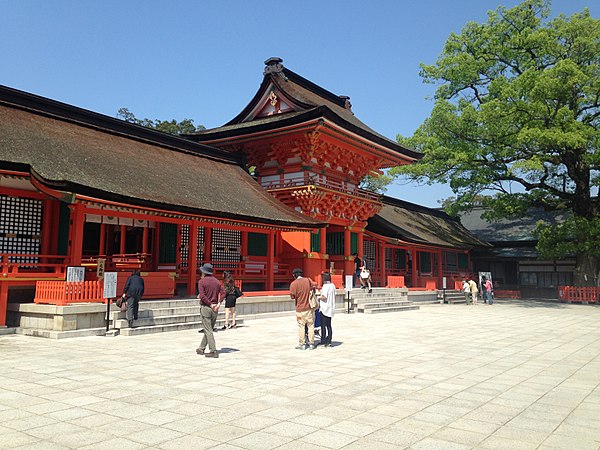 Chokushimon Gate in Upper Shrine of Usa Shrine