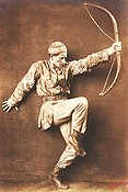 Adolph Bolm zijn viriele dans in Polovetzer dansen (1909)