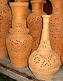 Different shapes of clay pots mostly made in Gujrat