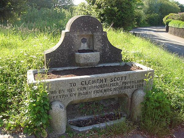 Clement Scott memorial at Cromer, Norfolk