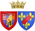 Coat of arms of Catherine Henriette de Bourbon, Légitimee de France as Duchess of Elbeuf.png