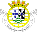 Portugalin siirtomaavallan aikainen vaakuna 8. toukokuuta 1935 - 11. kesäkuuta 1951.