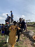 Миниатюра для Файл:Community Chairman ( Mr John ) posing with deforestation in Nigeria member ( Amb Onuoha John Mba ).jpg