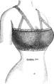 为乳腺增生者设计的用以治疗乳腺癌的弹性腰带，样图由里昂·朱勒·朱勒莱公司于1907年设计