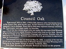 Council Oak plaque, Winameg, Ohio.JPG