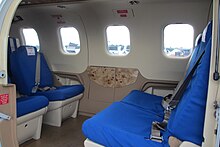 Interior view of a TBM cabin Daher-Socata TBM-850 cabin.jpg