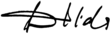 signature de Dalida
