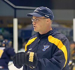 Davis Payne coaching the Blues, 2011. Davis Payne.JPG