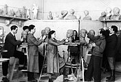 Ателие по скулптура на И. Фунев, Художествена академия, 1949 г.