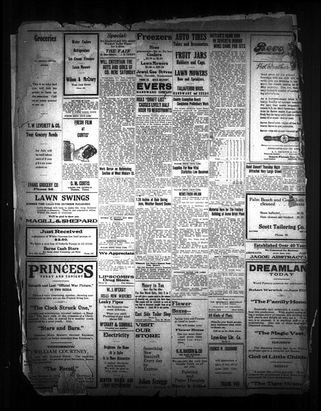 File:Denton Record-Chronicle. (Denton, Tex.), Vol. (27), No. (281), Ed. 1 Friday, July 6, 1917 - DPLA - e80a51f9a4d6fcb89ccbfe13ed92d04a (page 4).jpg