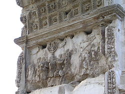 Detalle del Arco de Tito (Roma).