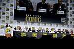 Thumbnail for File:Dominic Patten, Kirsten Beyer, Heather Kadin, Akiva Goldsman, Michael Chabon, Alex Kurtzman, Patrick Stewart, Isa Briones, Santiago Cabrera, Michelle Hurd, Alison Pill, Harry Treadaway, Evan Evagora, Brent Spiner &amp; Jeri Ryan.jpg