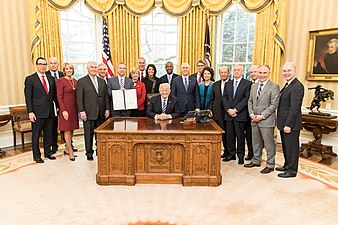 Le cabinet Trump (2017).