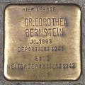 Deutsch: Stolperstein für Dr. Dorothea Bernstein vor dem Gymnasium Lerchenfeld in Hamburg-Uhlenhorst.