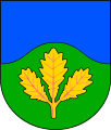 Wappen von Dubičné (Dubiken, Tschechien) mit Zweig aus Eichenblättern