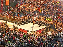 Rob Van Dam in an ECW ring in April 2007, a year after the relaunch ECW at Milan, Italy.jpg