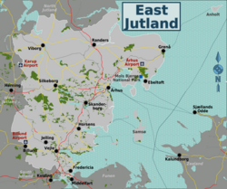 Jutland orientale - Localizzazione