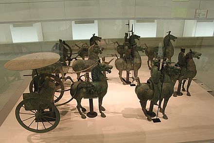 Han cavalry and chariots Eastern Han Bronze Cavalry and Chariots1.JPG