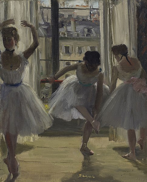 Danseuses de Degas en silhouette