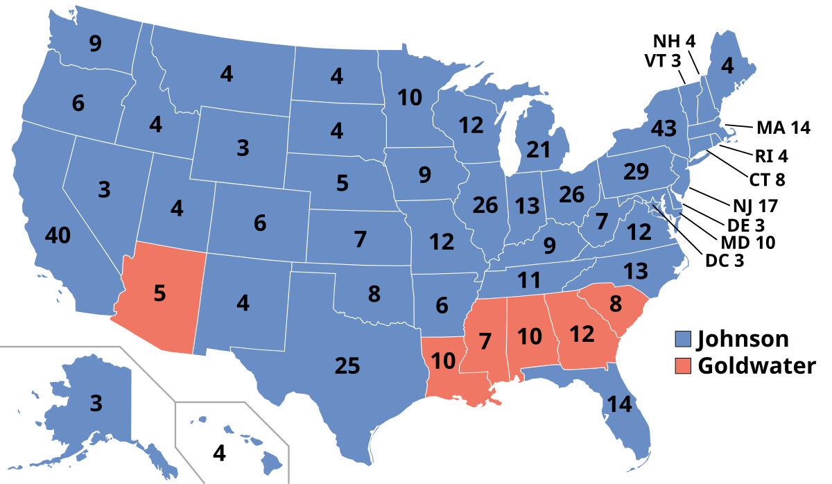 1964 United States presidential election - Wikipedia