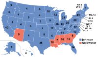 Results in 1964 ElectoralCollege1964.svg
