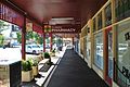 English: Footpath covered by verandas in Elmore, Victoria