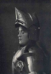 Emmy Remolt als Johanna in Schillers „Jungfrau von Orleans“, 1904.